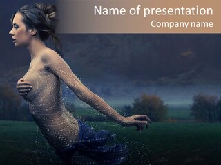 Portrait Mountains Tender PowerPoint Template