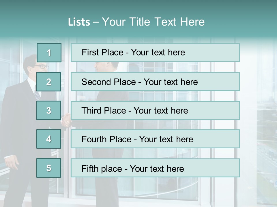 Business Indoors Background PowerPoint Template
