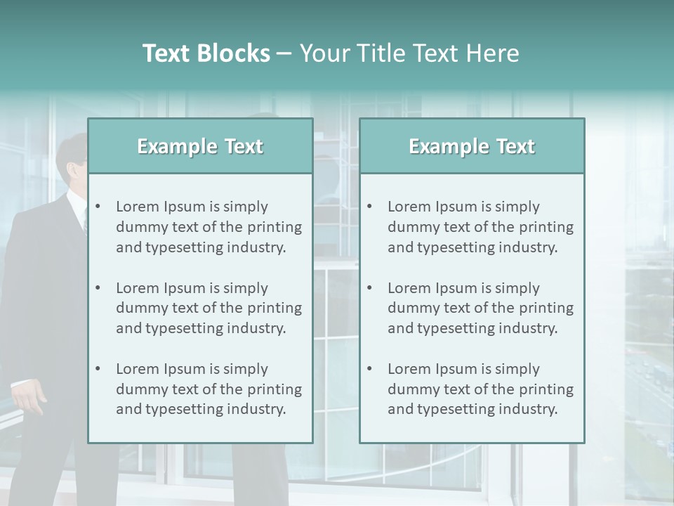 Business Indoors Background PowerPoint Template