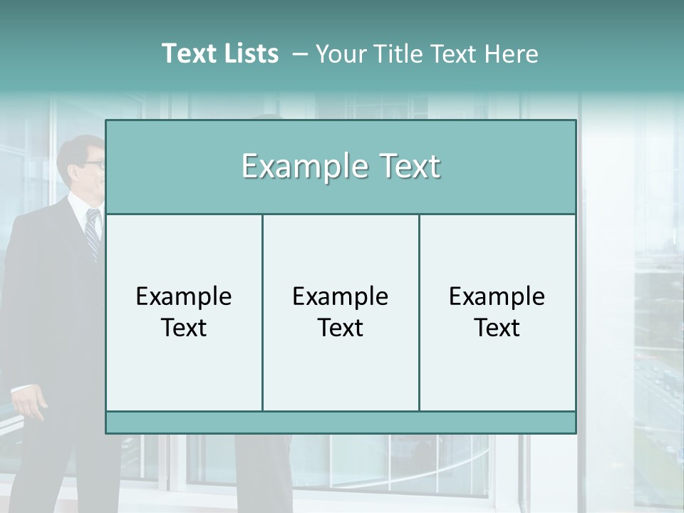 Business Indoors Background PowerPoint Template
