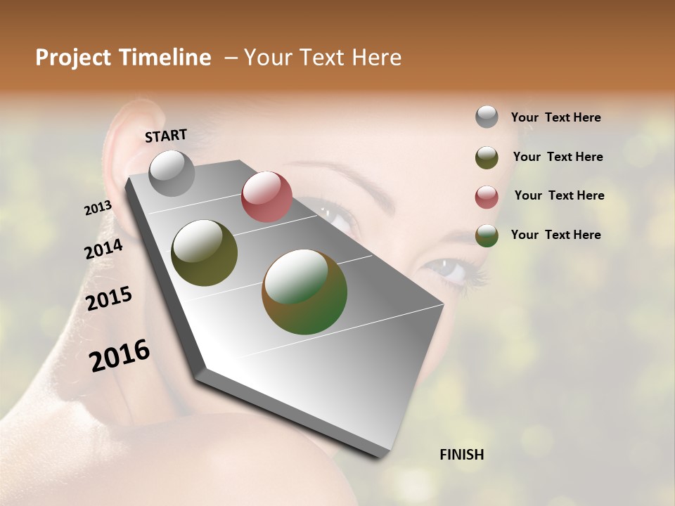 Calm Vertical Skin PowerPoint Template
