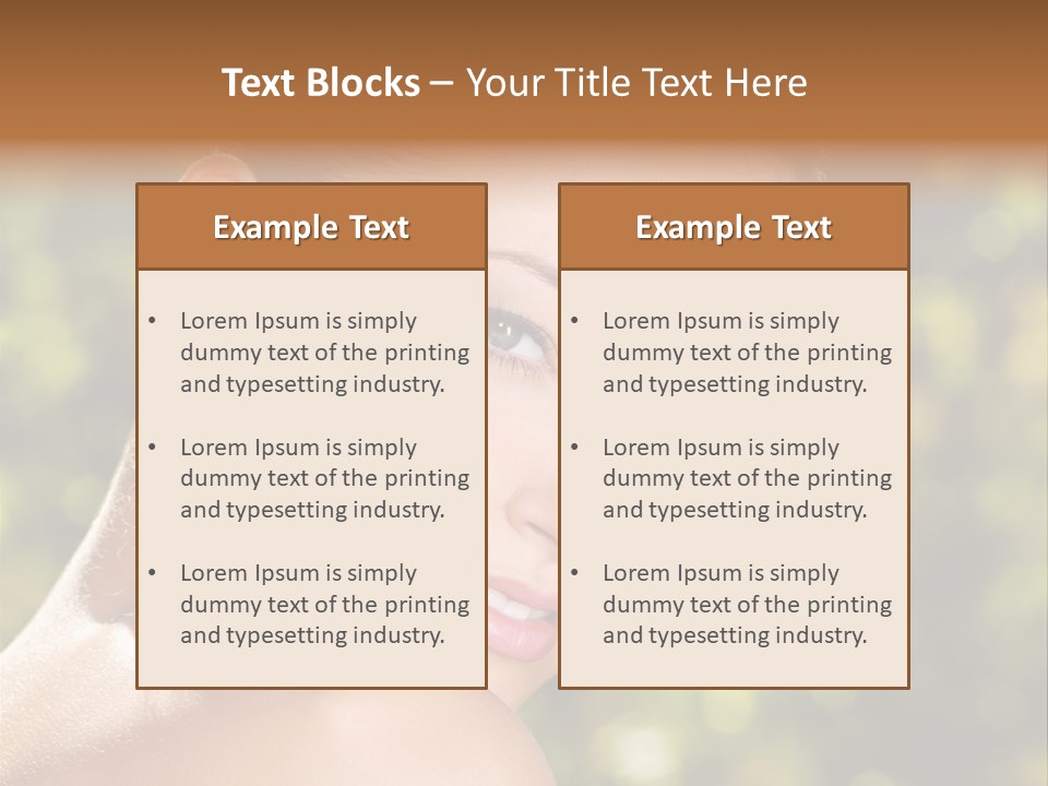 Calm Vertical Skin PowerPoint Template