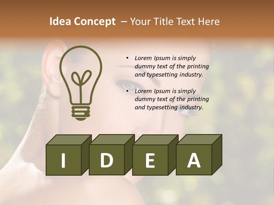 Calm Vertical Skin PowerPoint Template