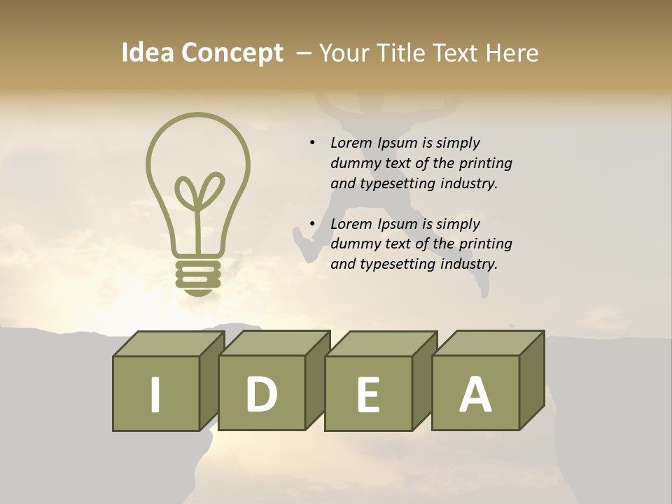 Freedom Excited Rock PowerPoint Template