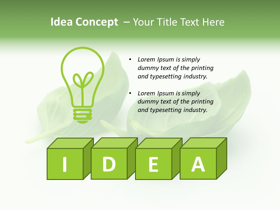 Herb Flavor Fresh PowerPoint Template