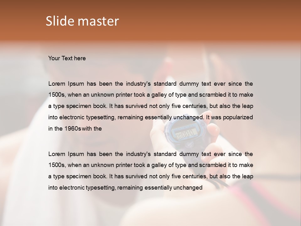 Relax Male Equipment PowerPoint Template