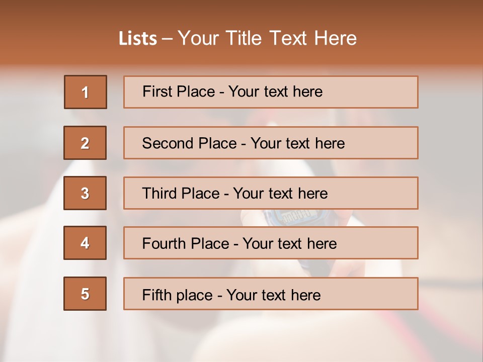 Relax Male Equipment PowerPoint Template