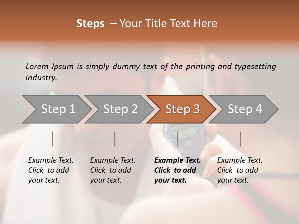 Relax Male Equipment PowerPoint Template