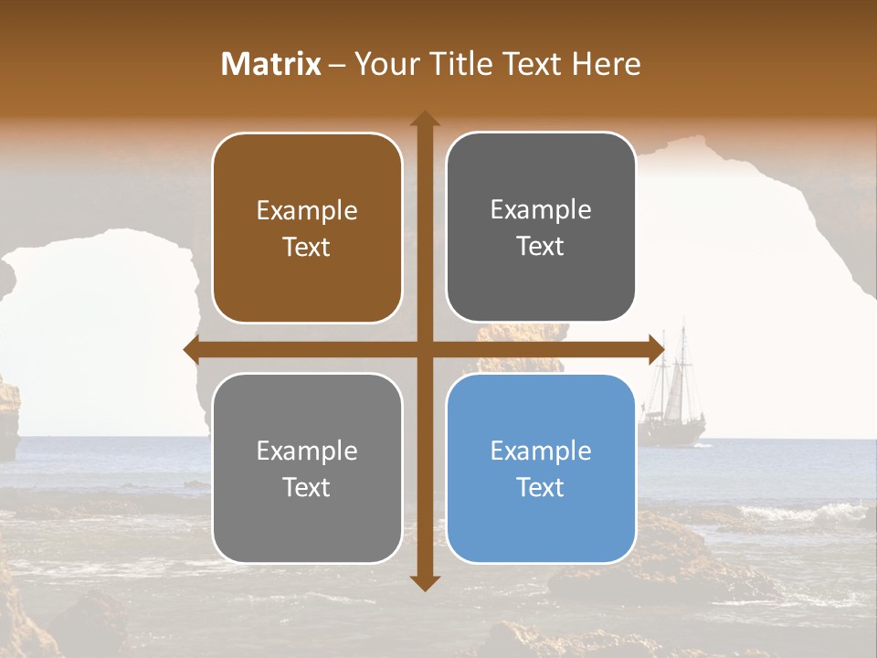 Calm Atlantic Grottos PowerPoint Template