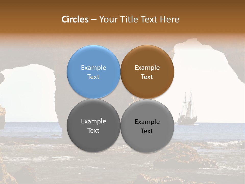 Calm Atlantic Grottos PowerPoint Template