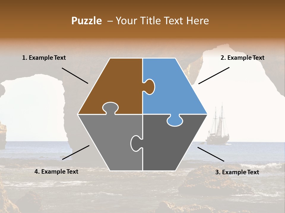 Calm Atlantic Grottos PowerPoint Template