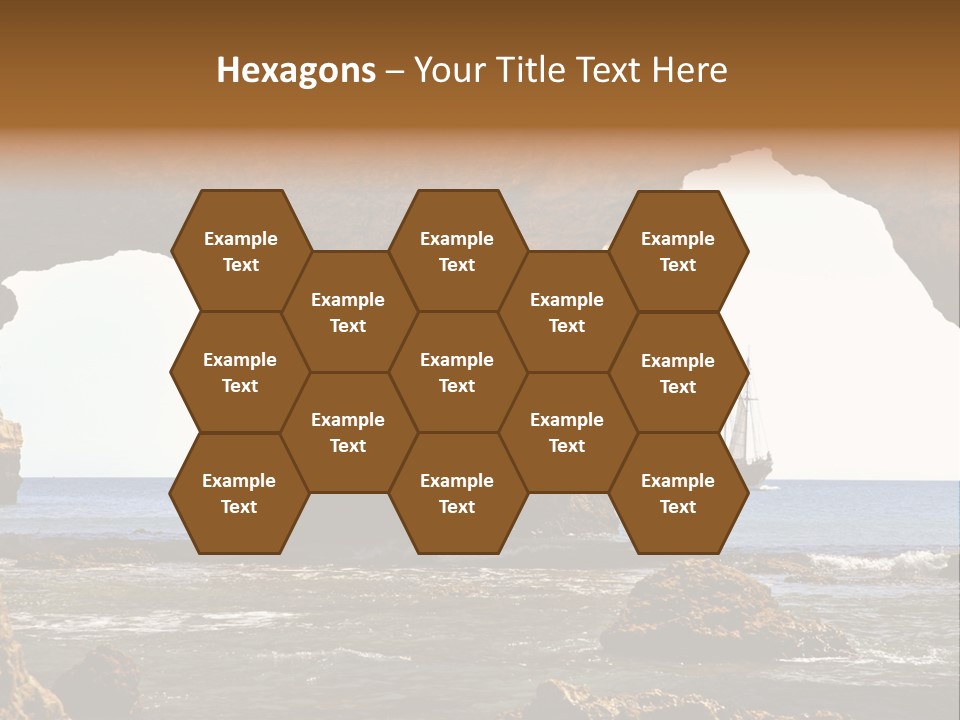 Calm Atlantic Grottos PowerPoint Template