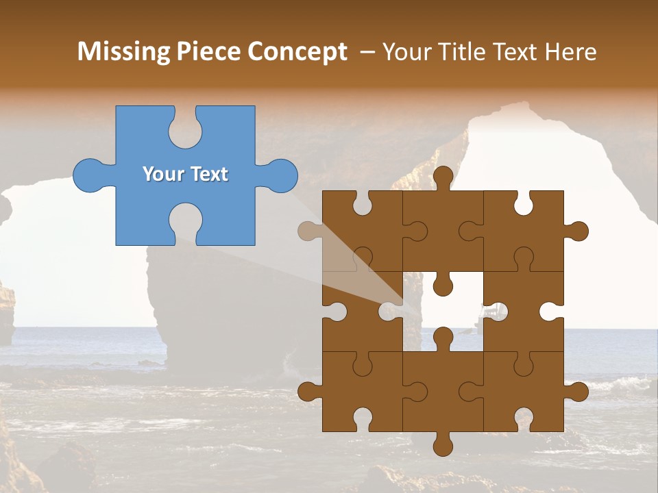 Calm Atlantic Grottos PowerPoint Template