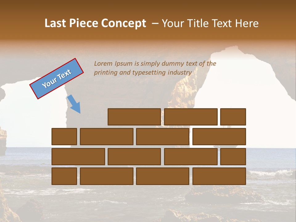 Calm Atlantic Grottos PowerPoint Template