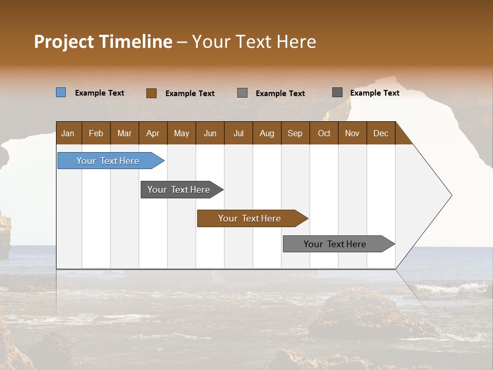 Calm Atlantic Grottos PowerPoint Template