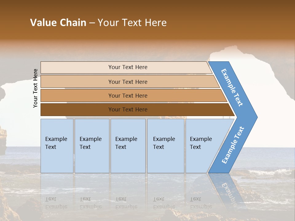 Calm Atlantic Grottos PowerPoint Template