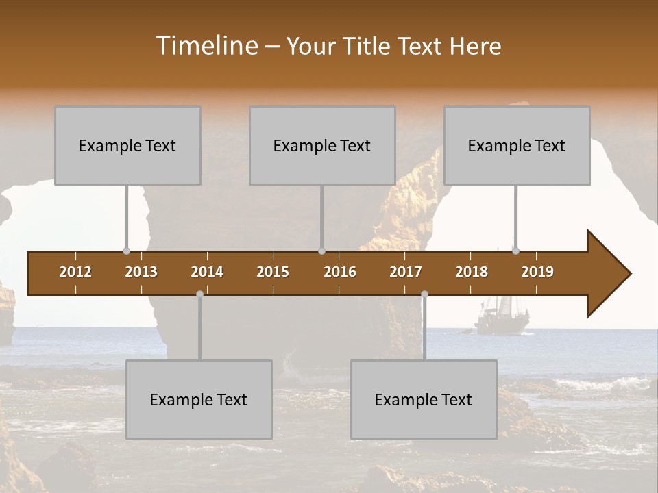 Calm Atlantic Grottos PowerPoint Template