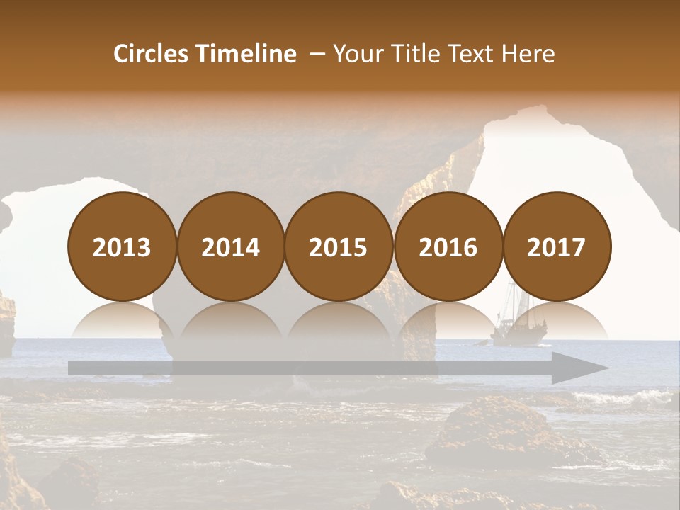 Calm Atlantic Grottos PowerPoint Template