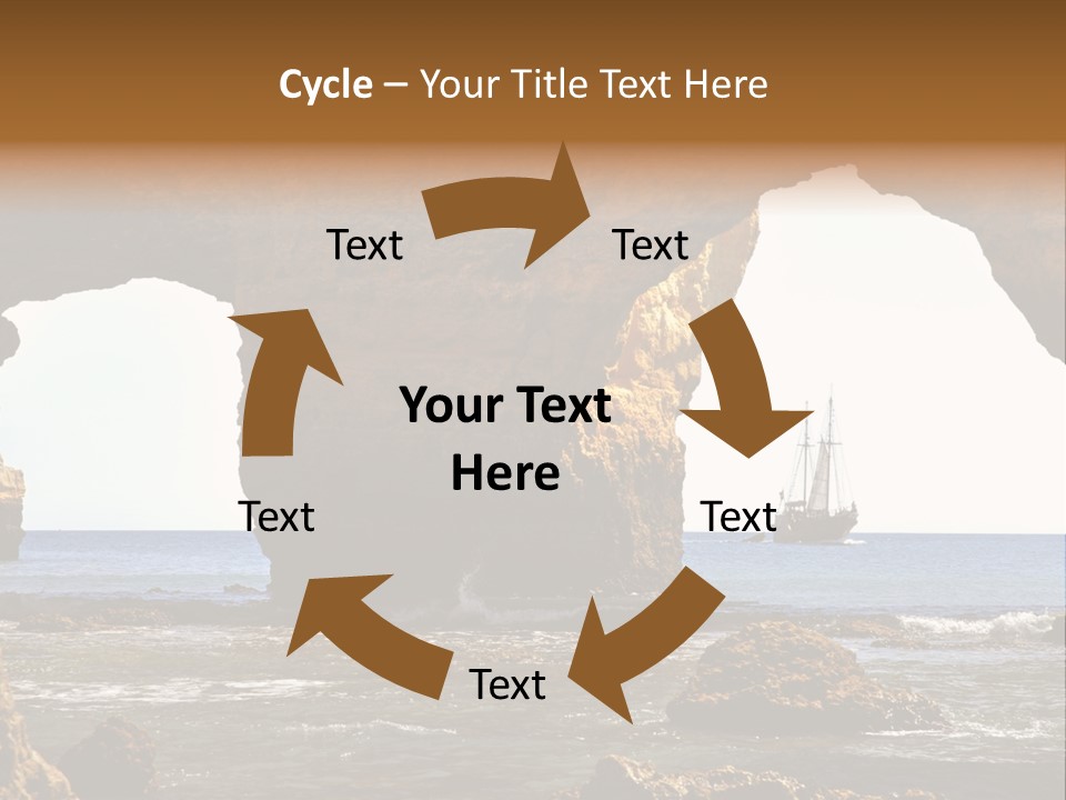 Calm Atlantic Grottos PowerPoint Template