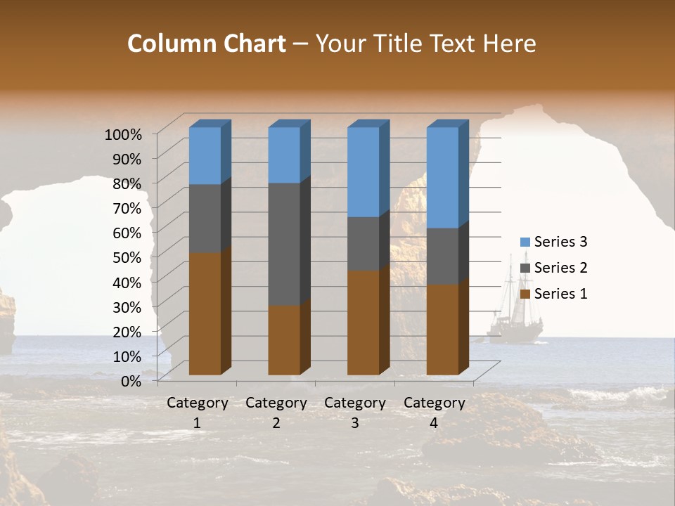 Calm Atlantic Grottos PowerPoint Template