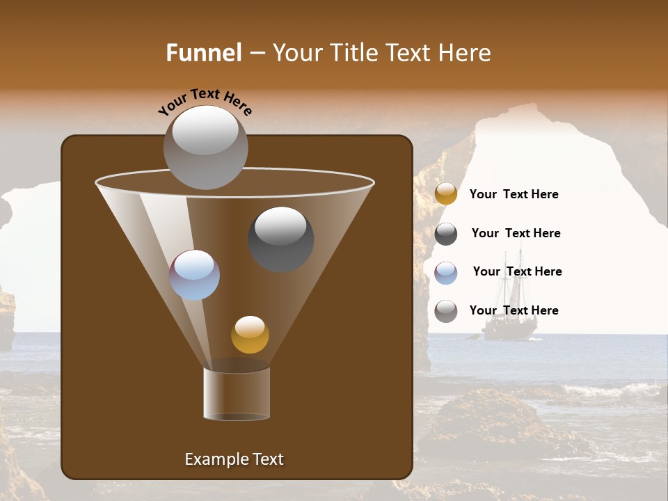 Calm Atlantic Grottos PowerPoint Template