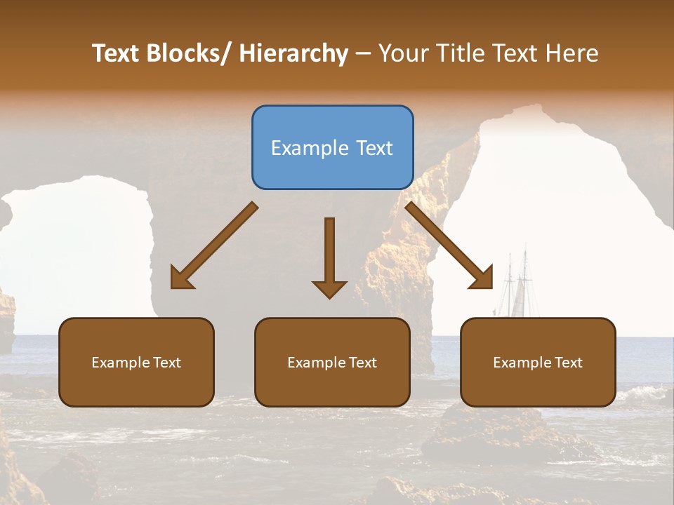 Calm Atlantic Grottos PowerPoint Template