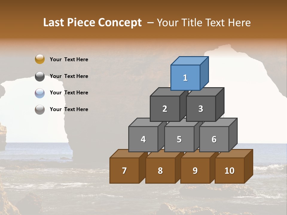 Calm Atlantic Grottos PowerPoint Template