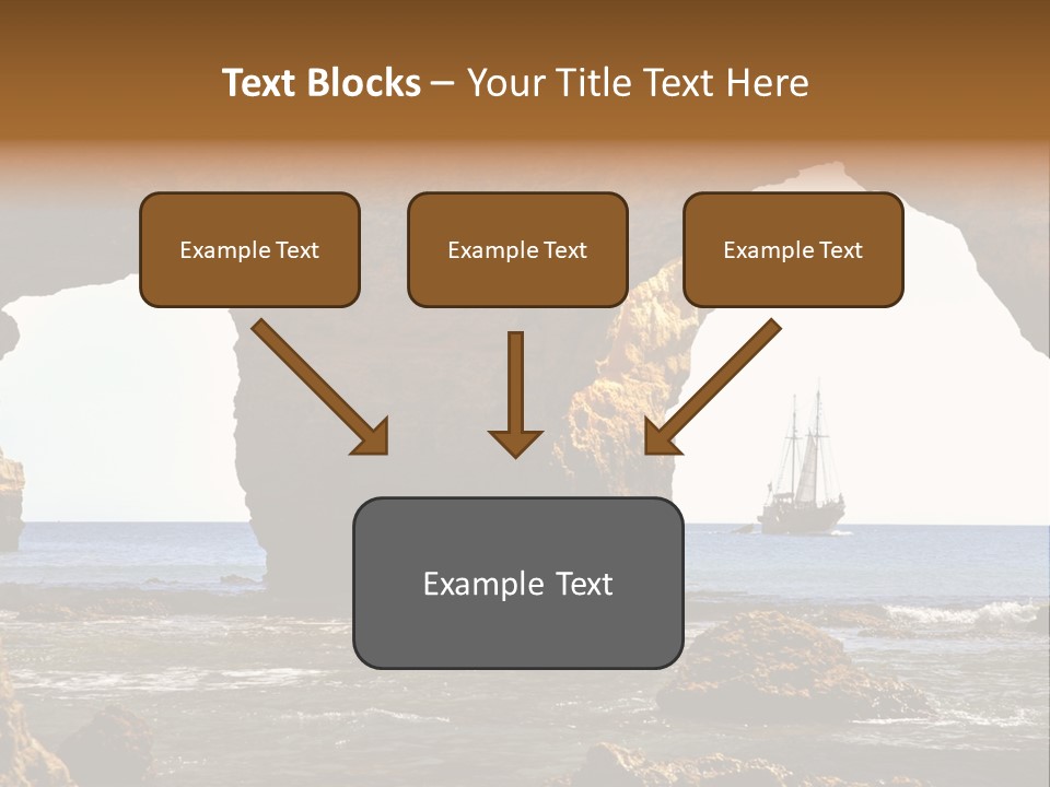 Calm Atlantic Grottos PowerPoint Template
