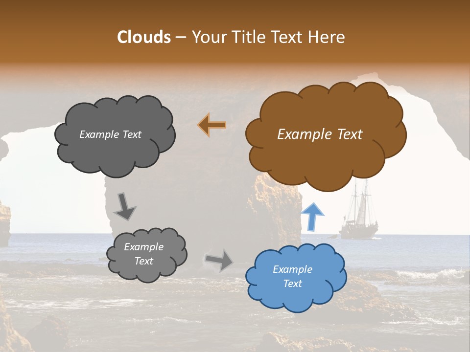 Calm Atlantic Grottos PowerPoint Template