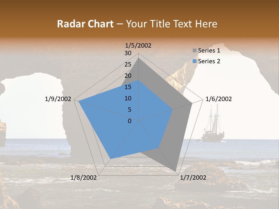 Calm Atlantic Grottos PowerPoint Template