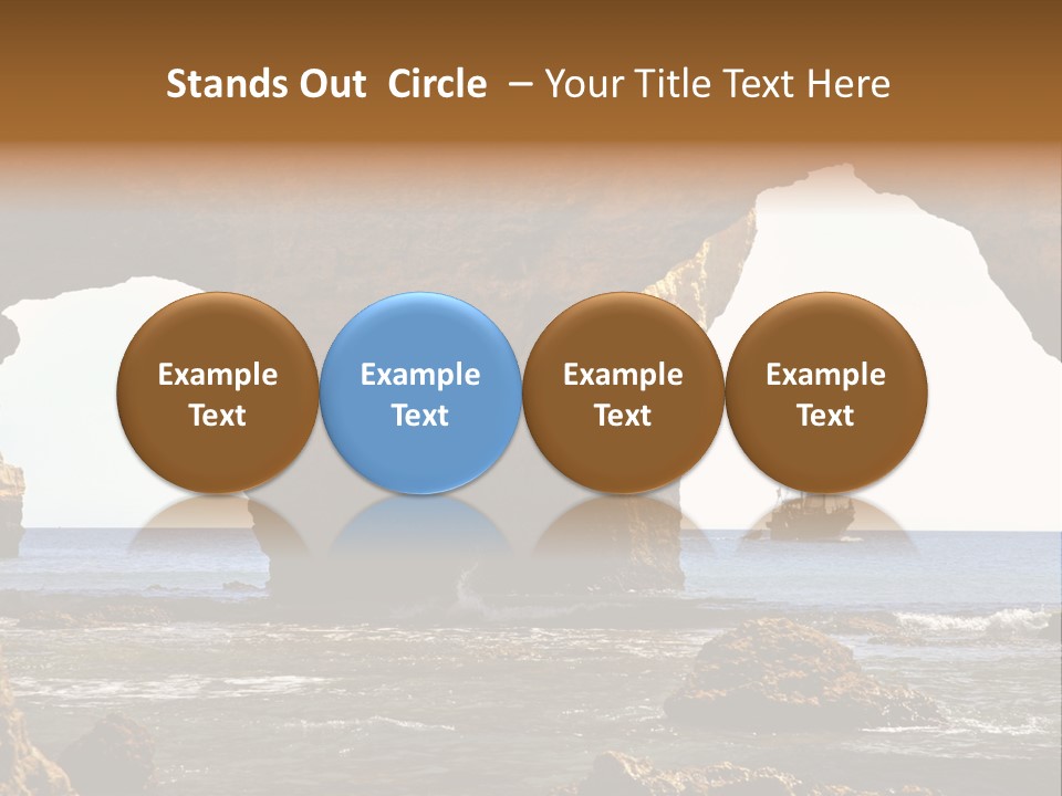 Calm Atlantic Grottos PowerPoint Template