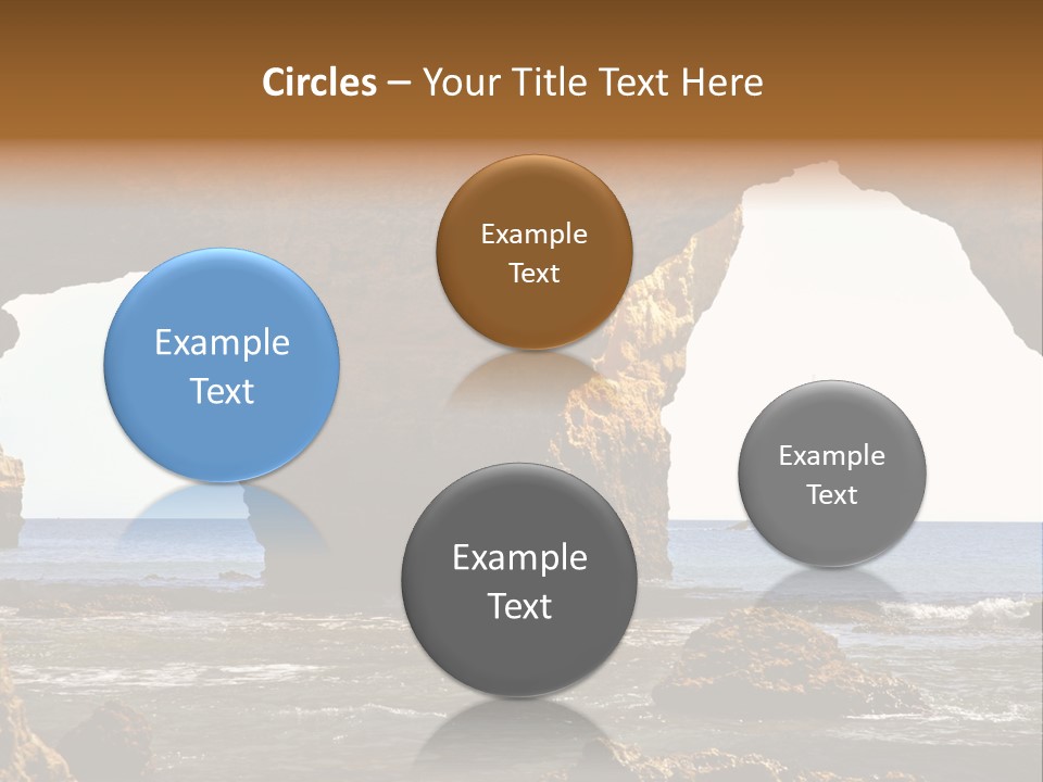 Calm Atlantic Grottos PowerPoint Template