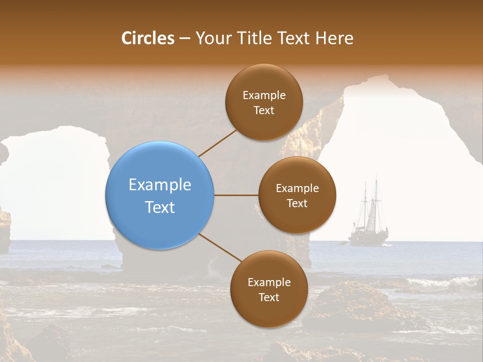 Calm Atlantic Grottos PowerPoint Template