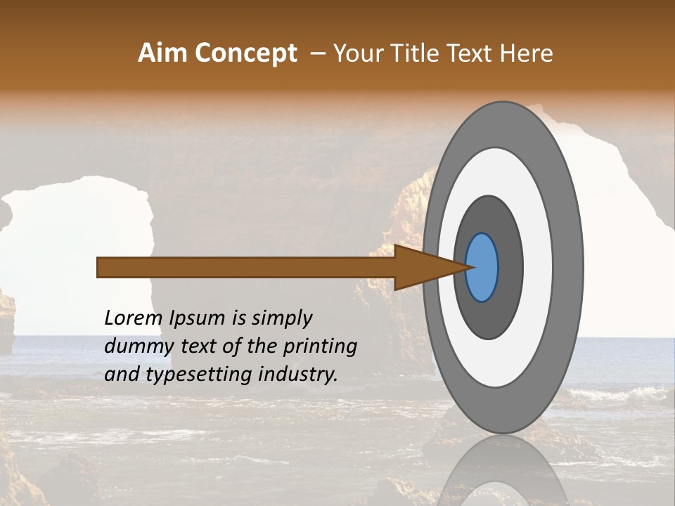 Calm Atlantic Grottos PowerPoint Template