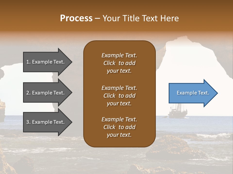 Calm Atlantic Grottos PowerPoint Template