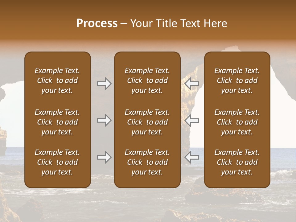 Calm Atlantic Grottos PowerPoint Template