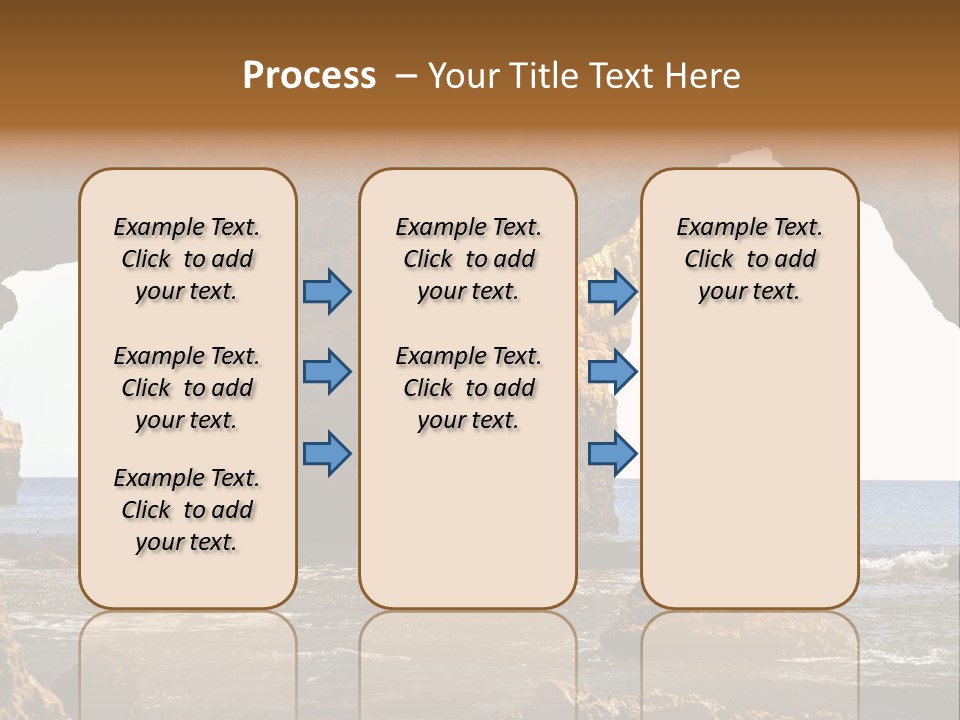 Calm Atlantic Grottos PowerPoint Template