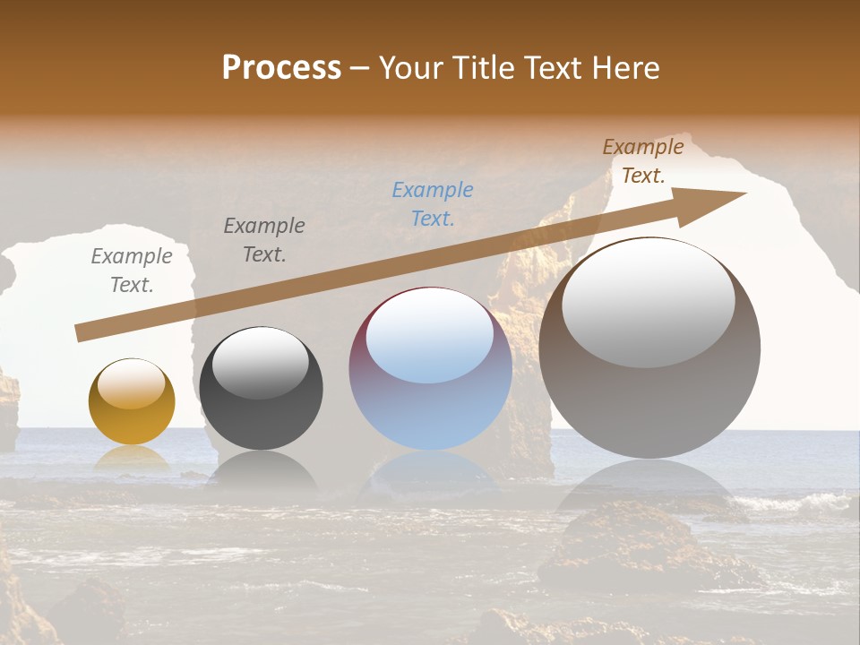 Calm Atlantic Grottos PowerPoint Template