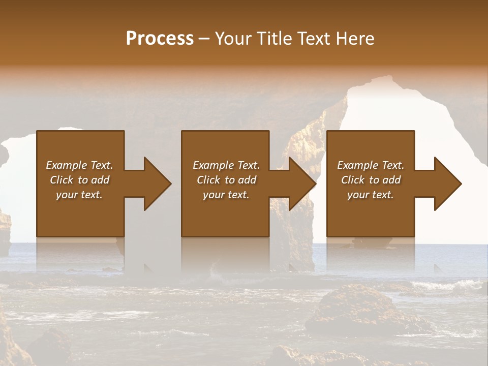 Calm Atlantic Grottos PowerPoint Template