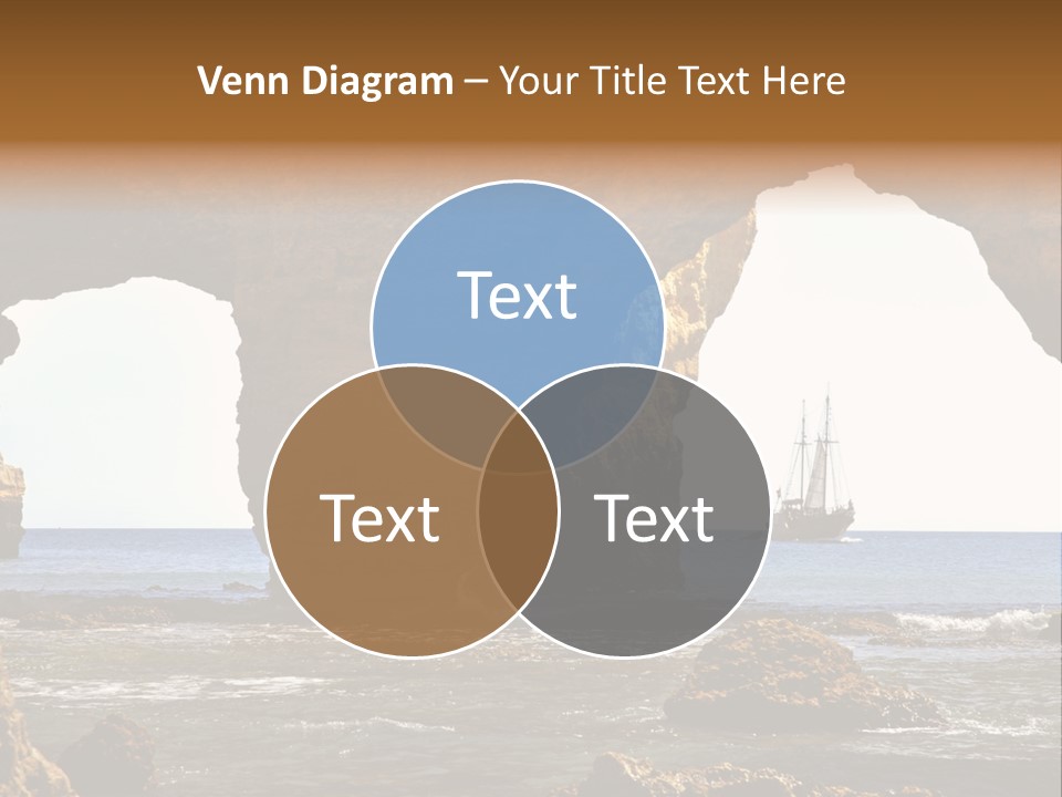 Calm Atlantic Grottos PowerPoint Template