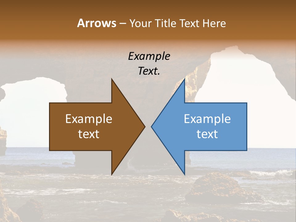 Calm Atlantic Grottos PowerPoint Template