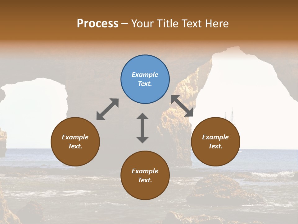 Calm Atlantic Grottos PowerPoint Template