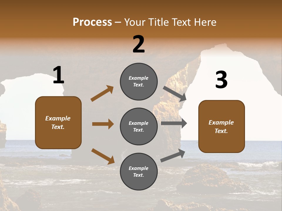 Calm Atlantic Grottos PowerPoint Template