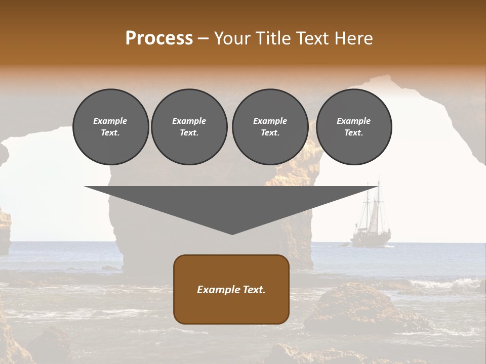 Calm Atlantic Grottos PowerPoint Template