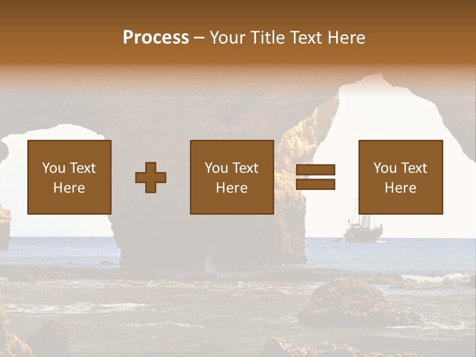 Calm Atlantic Grottos PowerPoint Template