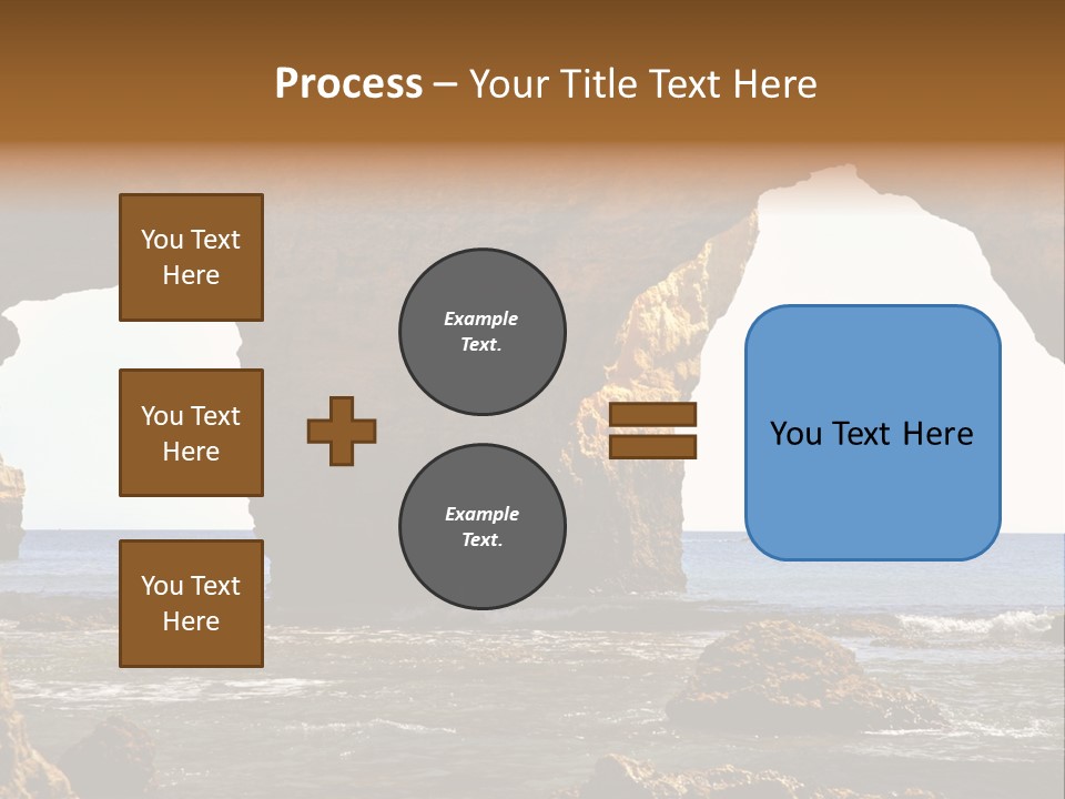 Calm Atlantic Grottos PowerPoint Template