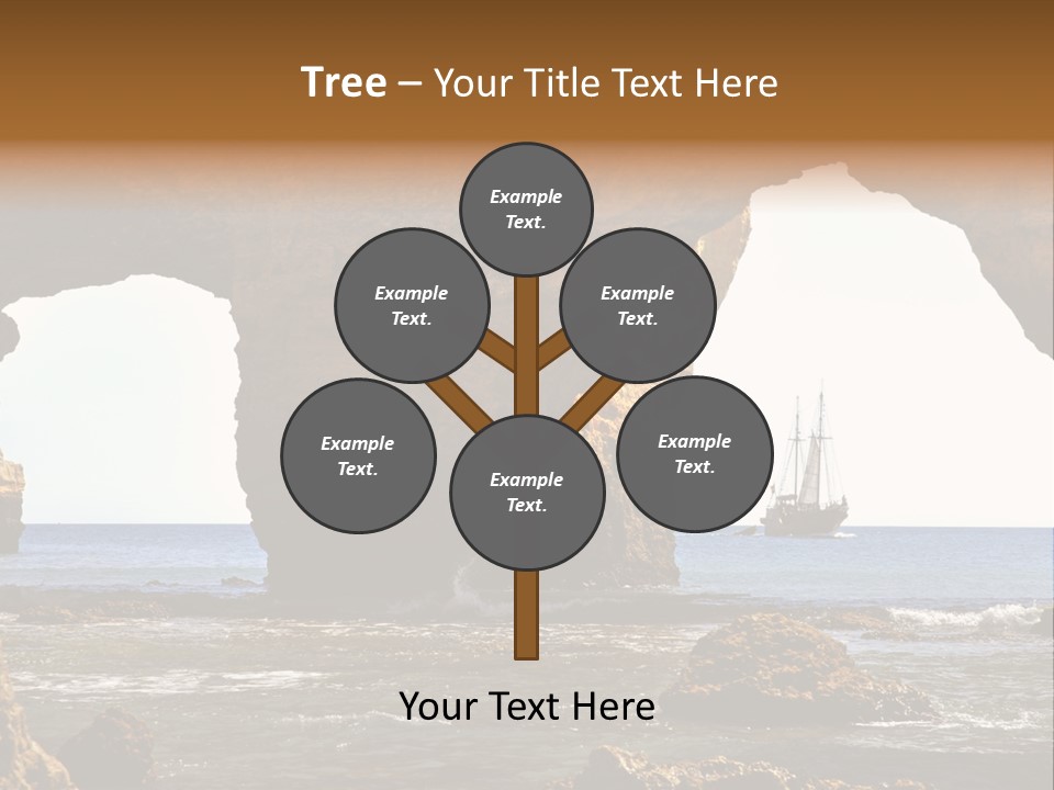 Calm Atlantic Grottos PowerPoint Template