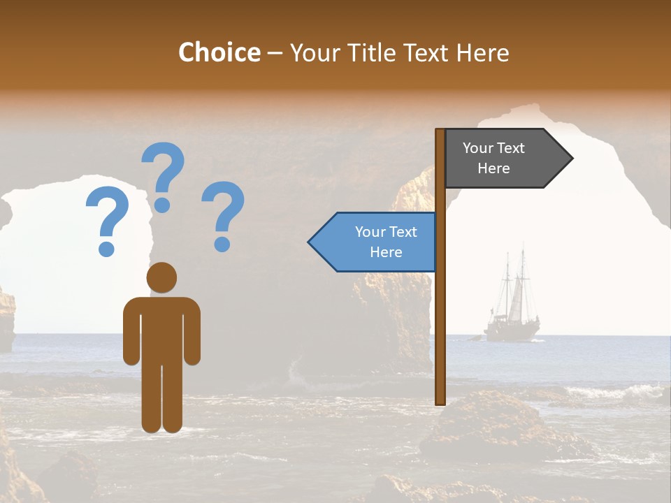 Calm Atlantic Grottos PowerPoint Template