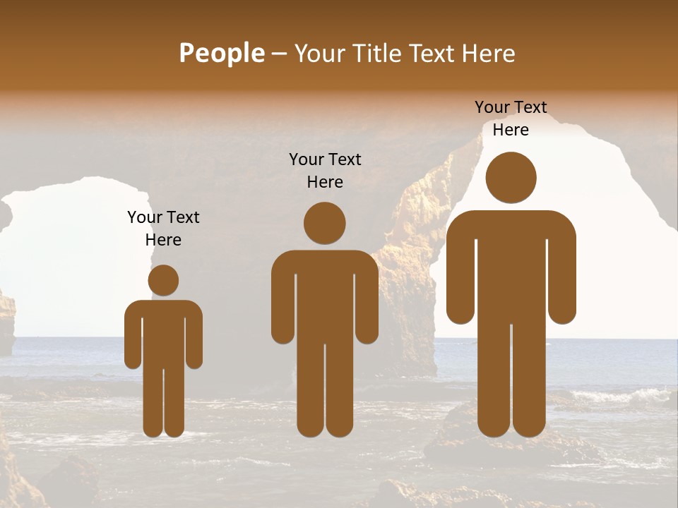 Calm Atlantic Grottos PowerPoint Template