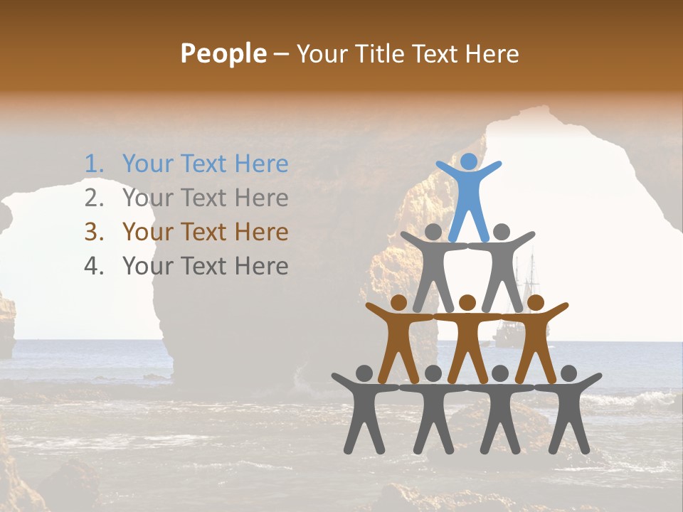 Calm Atlantic Grottos PowerPoint Template